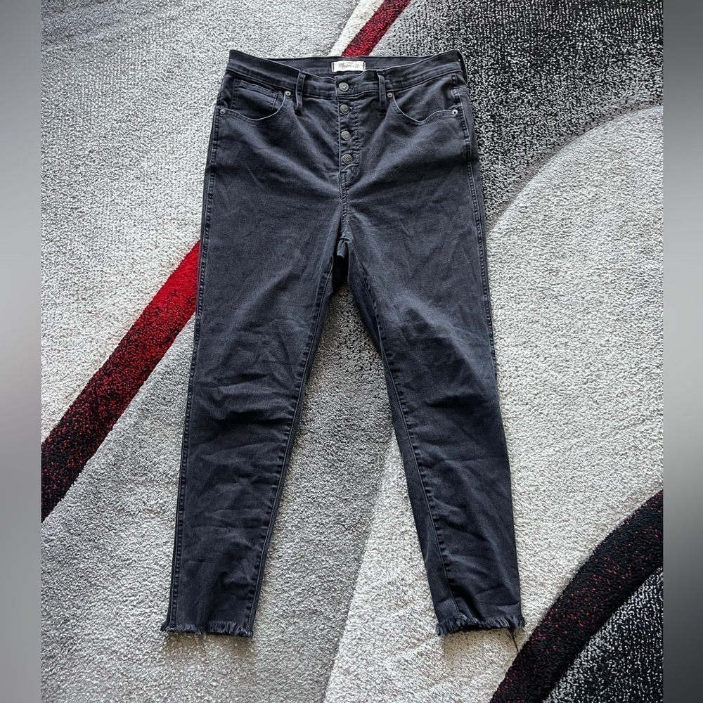 Madewell 10” High Rise Skinny Black Jeans